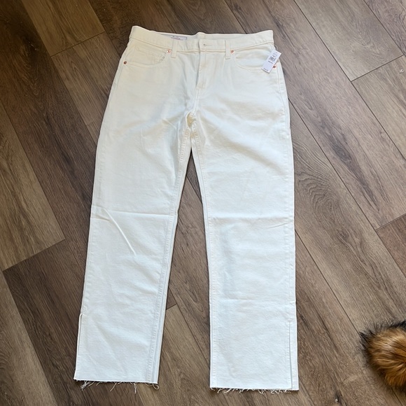 Gap white denim size 29/8 loose mid rise - Picture 4 of 6